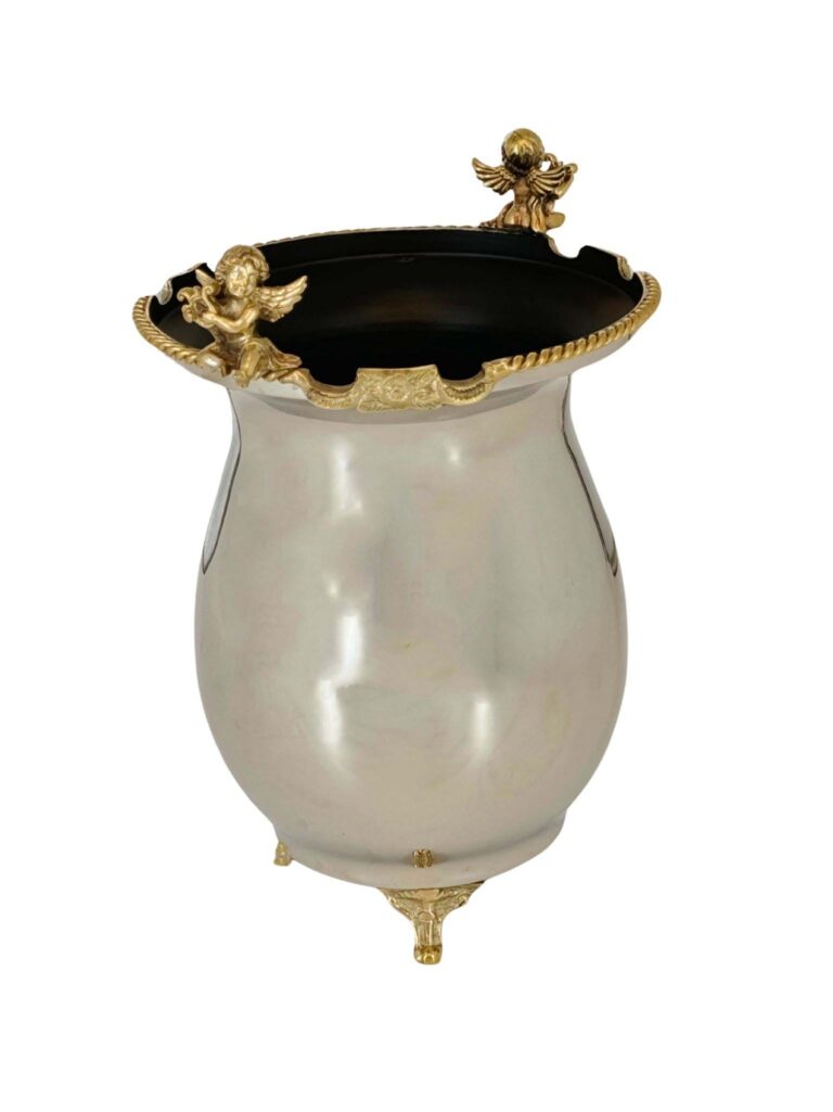 Florence Brass Jar-Shaped Vase
