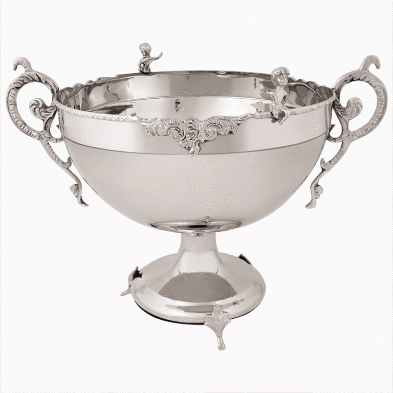Silver Diana Steel and Brass Fruit Bowl