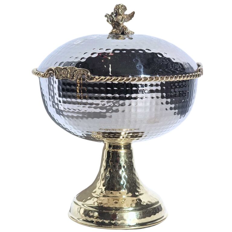 Tiny Brass Pedestal Chocolate Bowl