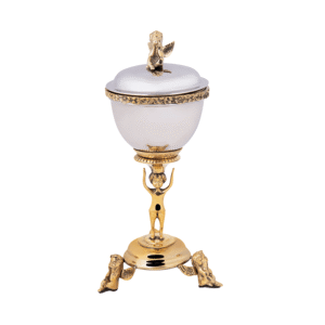 Tiara Steel and Brass Sugar Bowl