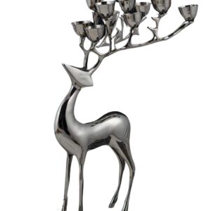 Brass Deer 10-Candle Holder