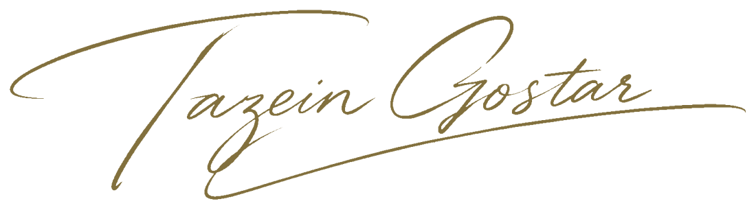 Tazein Gostar signature
